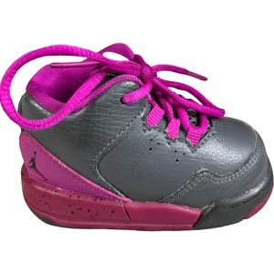Jordan Flight Origin 2 Toddler Grey Fuchsia 718075-006 Size 4 C